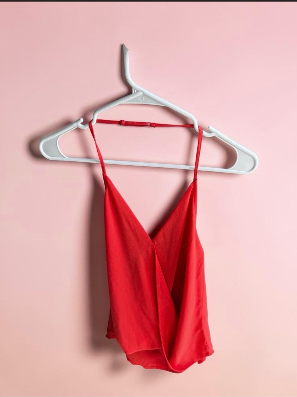 Naked Zebra M Orange V-Neck Halter Backless Tank Top